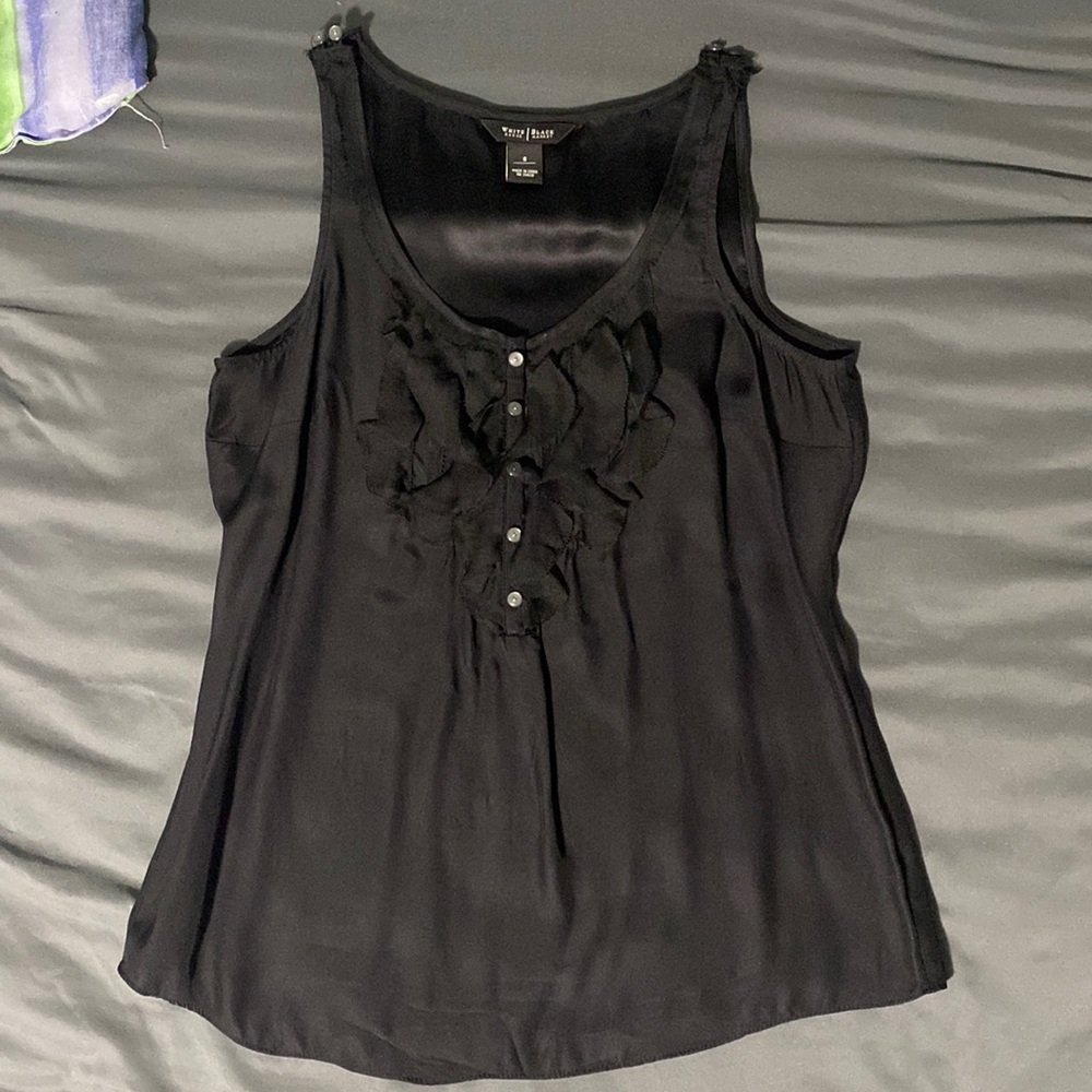 White House Black Market Black Blouse. Size Small.
